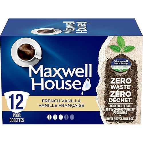 Maxwell House, Café de vainilla francesa, cápsulas Keurig K-Cup, 12 cápsulas, Importado de Canadá