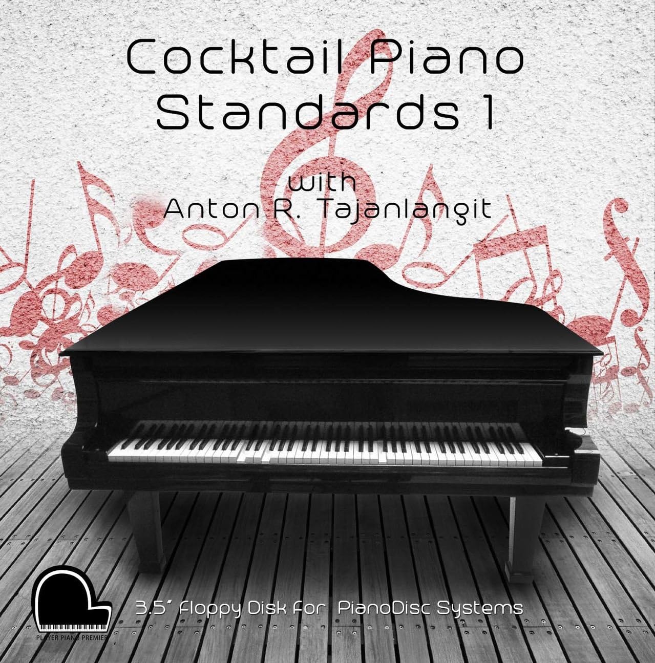 Cocktail Piano Standards 1 - PianoDisc Compatible Player Piano Music on 3.5" DD 720k Floppy Disk