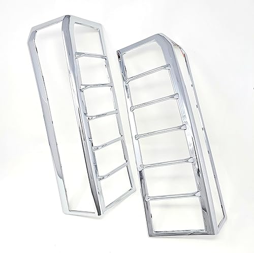 Miniatura 4 de Moldura de tapa de bisel de luz trasera cromada compatible con accesorios HUMMER H3 2006-2010