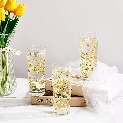 Miniatura 134 de Tondiamo 24 piezas de perlas artificiales para velas flotantes, perlas de imitación, guirnalda de decoración para jarrones, decoración de bodas