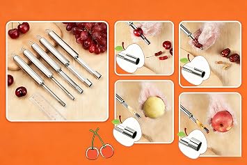 Stainless Steel Corer,Core Remover Tool,Fruit Corer,Chef Aid Apple Corer,Dishwasher Safe,Corer Remover for Kitchen,Pears,Pineapple