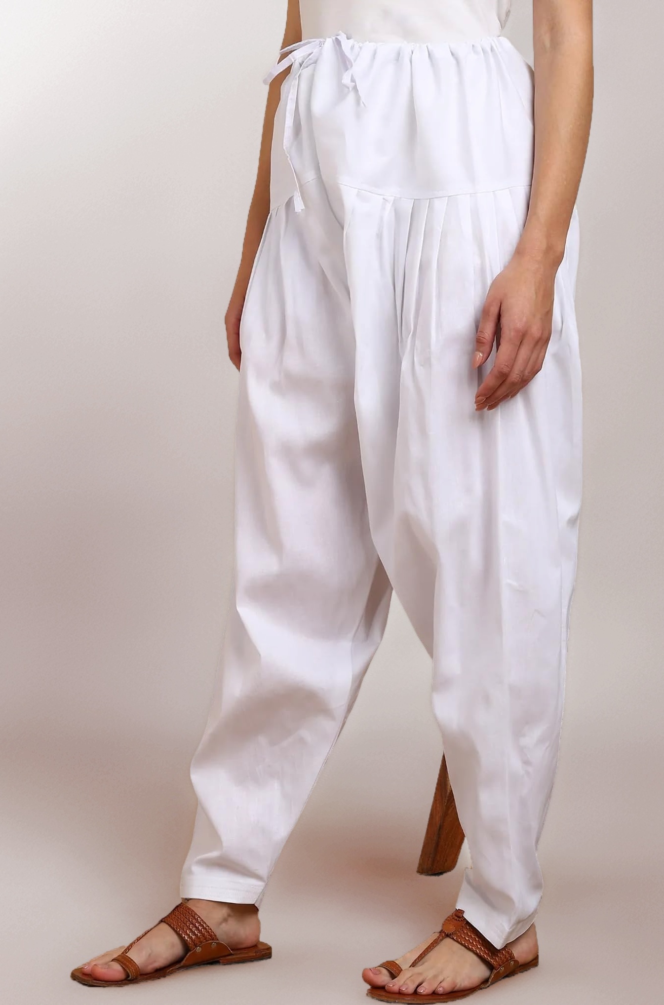 SHREEJI One Side Pocket Cotton Semi Patiala Salwar Free Size Fit up to XXL