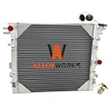 ALLOYWORKS Aluminum Radiator for 2007-2015 Jeep Wrangler JK 3.6L 3.8L V6 Engines 41-2957A