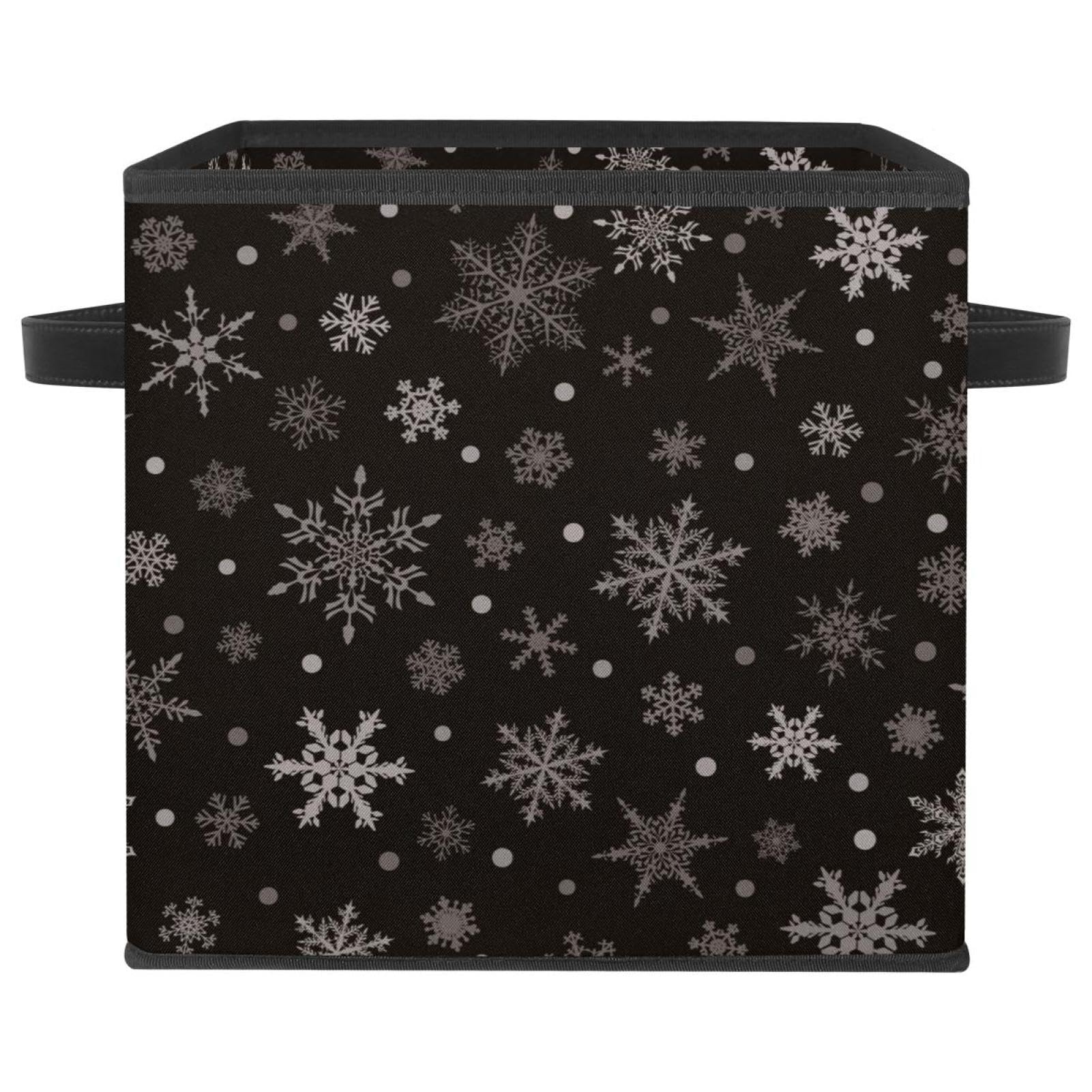 Boîte de rangement pliable en tissu cube de Noël pour armoire et chambre