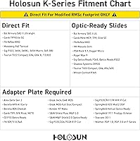 Vista 3 de HOLOSUN 407K/507K Series 6 MOA or Multi-Reticle Dot Open Reflex Sight for Subcompact Pistols - Shake Awake Technology - Red/Green/Gold Options