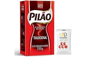 Enchanting Coffee Harmony: Pilao Traditional Brazilian Coffee and Refreshing 2DAY BRAZIL Fruit Disc Candy