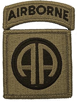 82nd Airborne Multicam Patch with Airborne Tab
