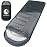 VENTURE 4TH 3-Season Backpacking Sleeping Bag, Camping Sleeping Bags for Adults & Kids - Lightweight, Comfortable, Water Resistant, Ideal for Hiking, Camping & Outdoor - Black/Silver