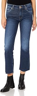 7 For All Mankind Damen Ankle Boot Slim Illusion Eco Above with Raw Cut Jeans
