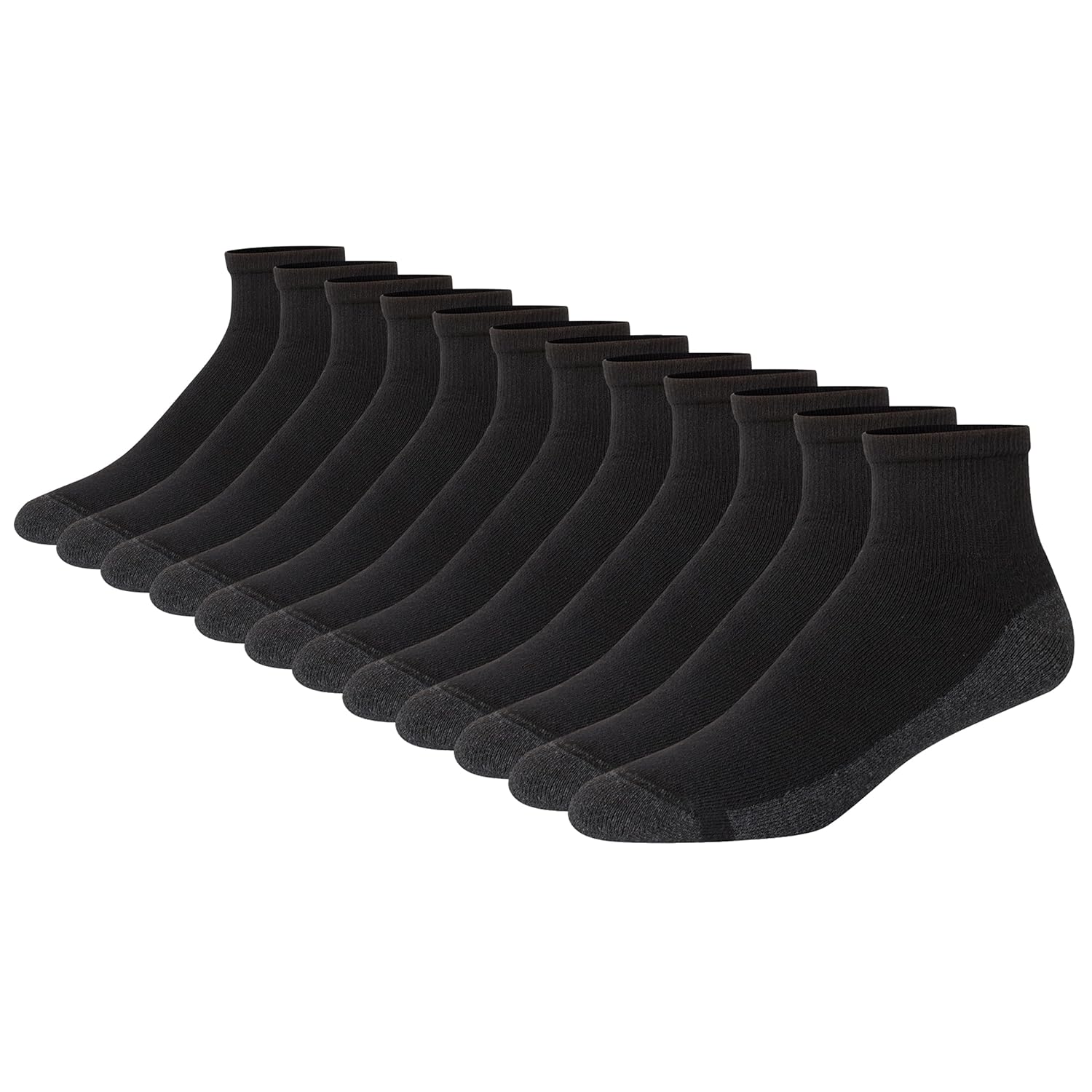 Hanes Mens Max Cushioned Ankle Socks Multipacks