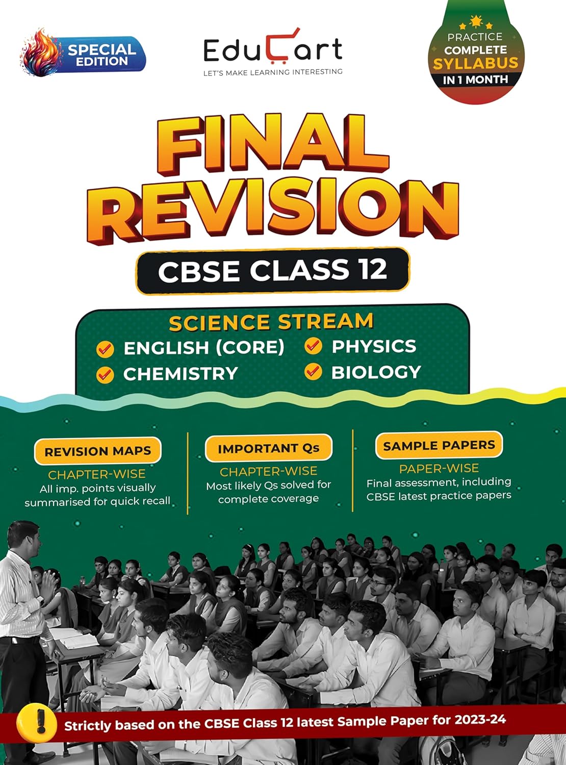 Educart CBSE Class 12 Final Revision Book for 2024 - Physics ...