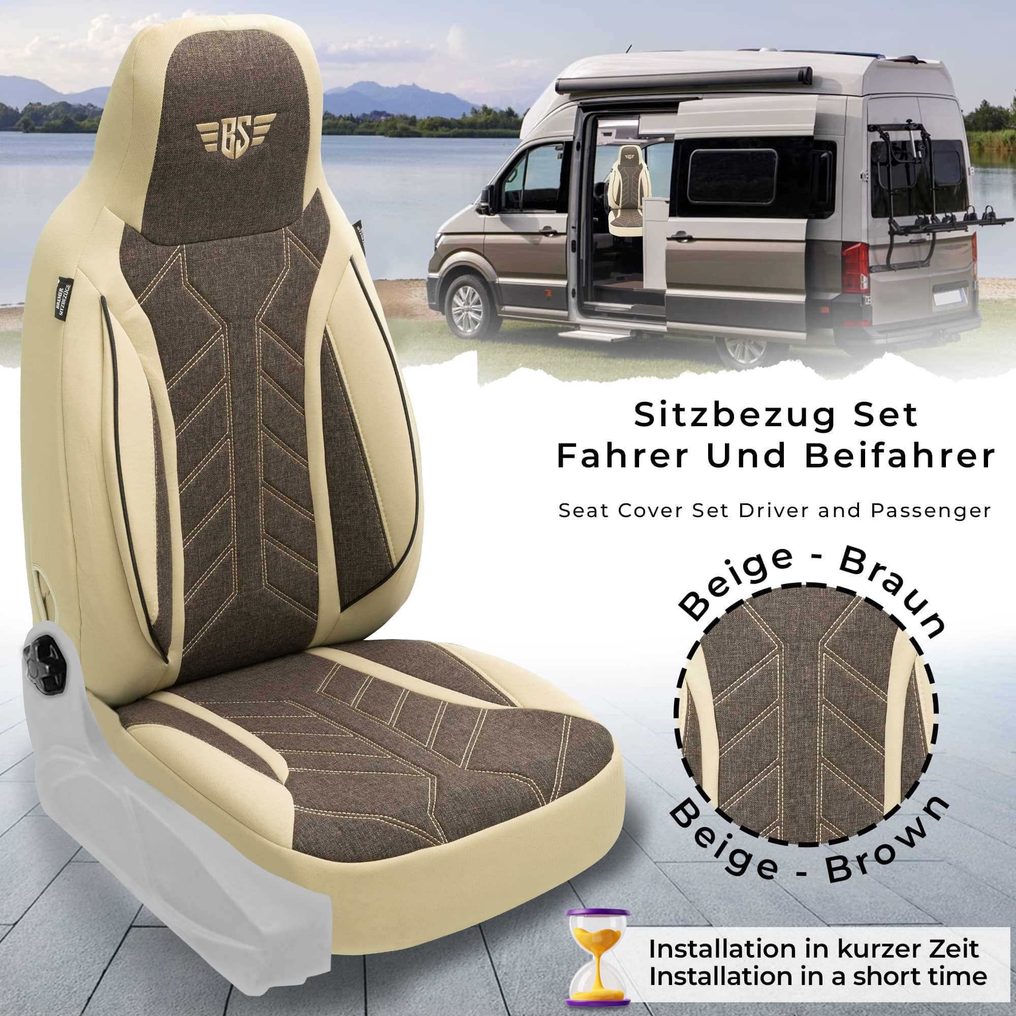BREMER SITZBEZÜGE Pokrowiec na samochód kempingowy La Marca Ducato Jumper Boxer PLKT211