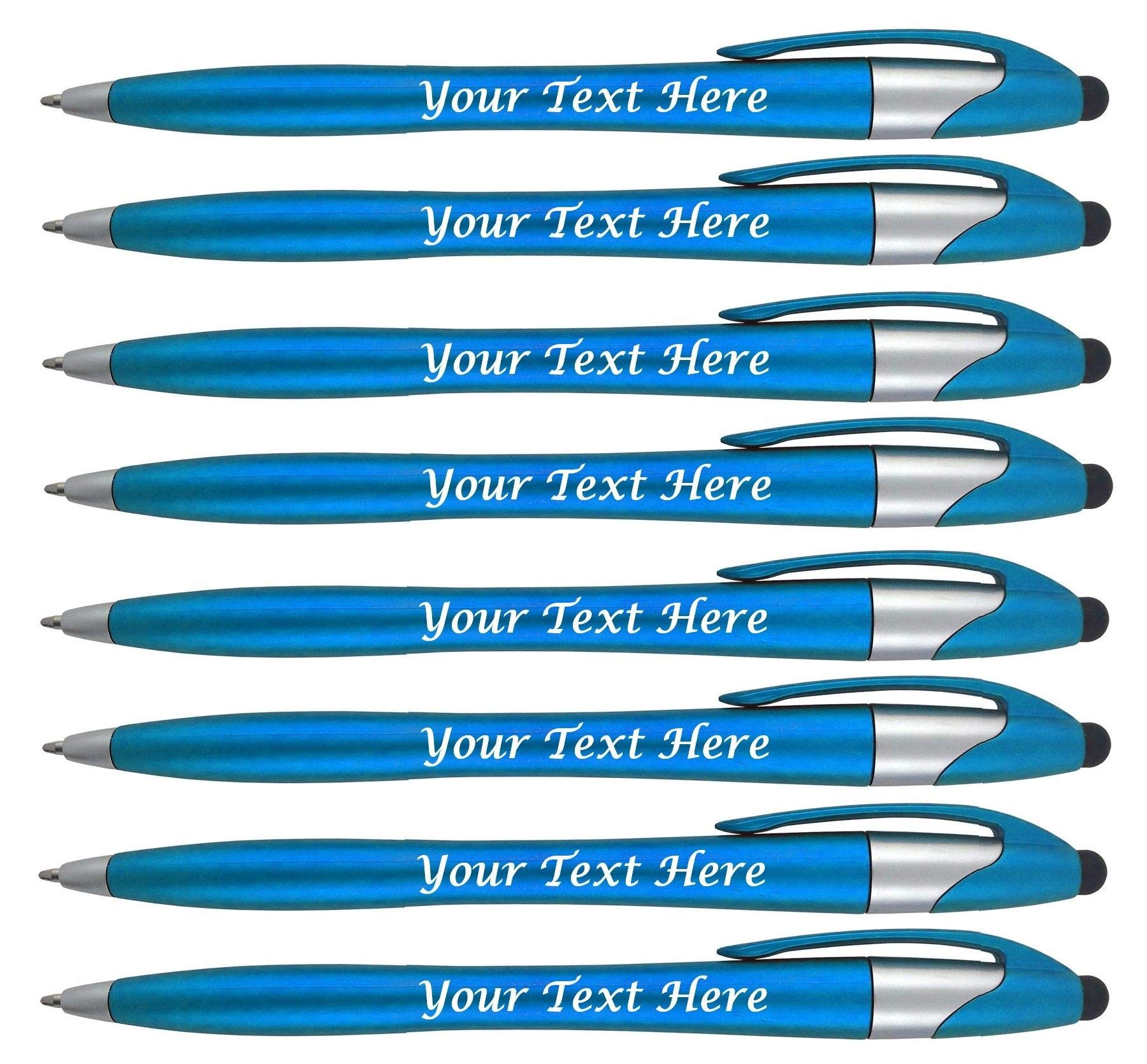 Personalized Pens with Your Custom Logo or Text-300 Pack Bulk-for Businesses, Parties, and Events, 2 in 1 Capacitive Stylus & Ballpoint Pen Compatible