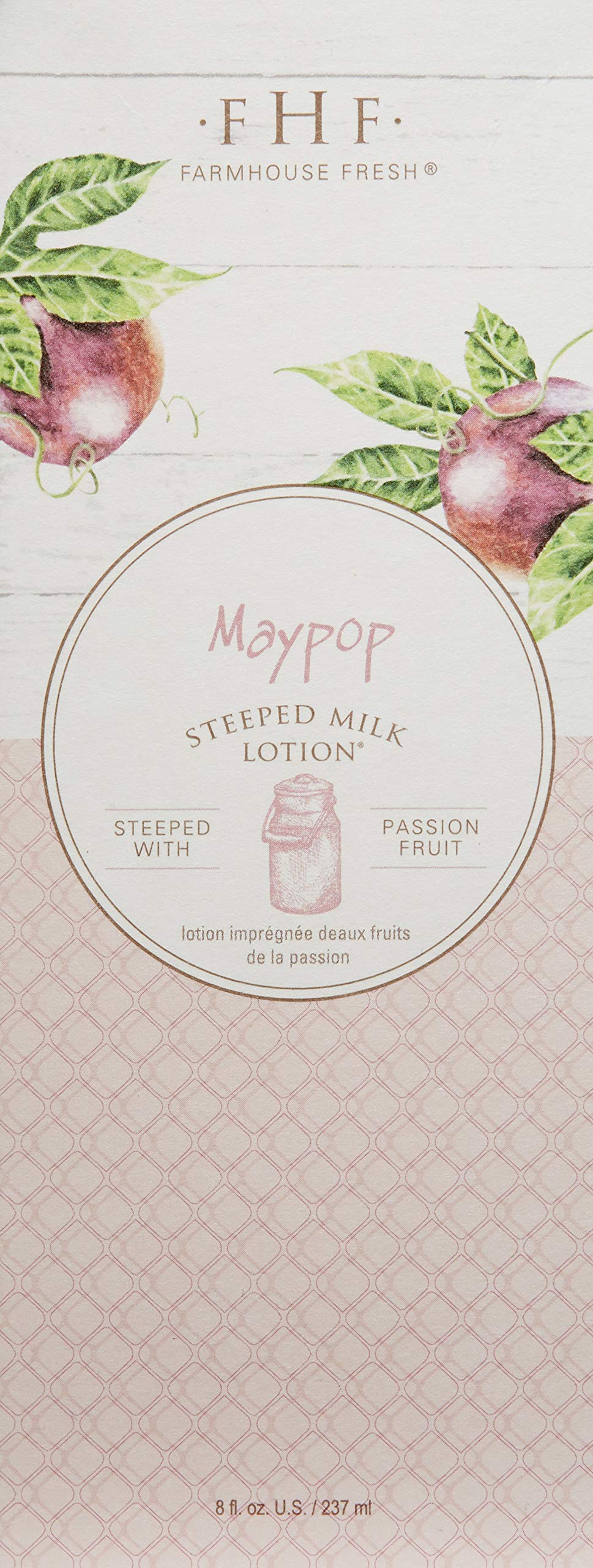 FarmHouse Fresh Maypop Steeped Milk Lotion, Passion Fruit, 8 Fl Oz