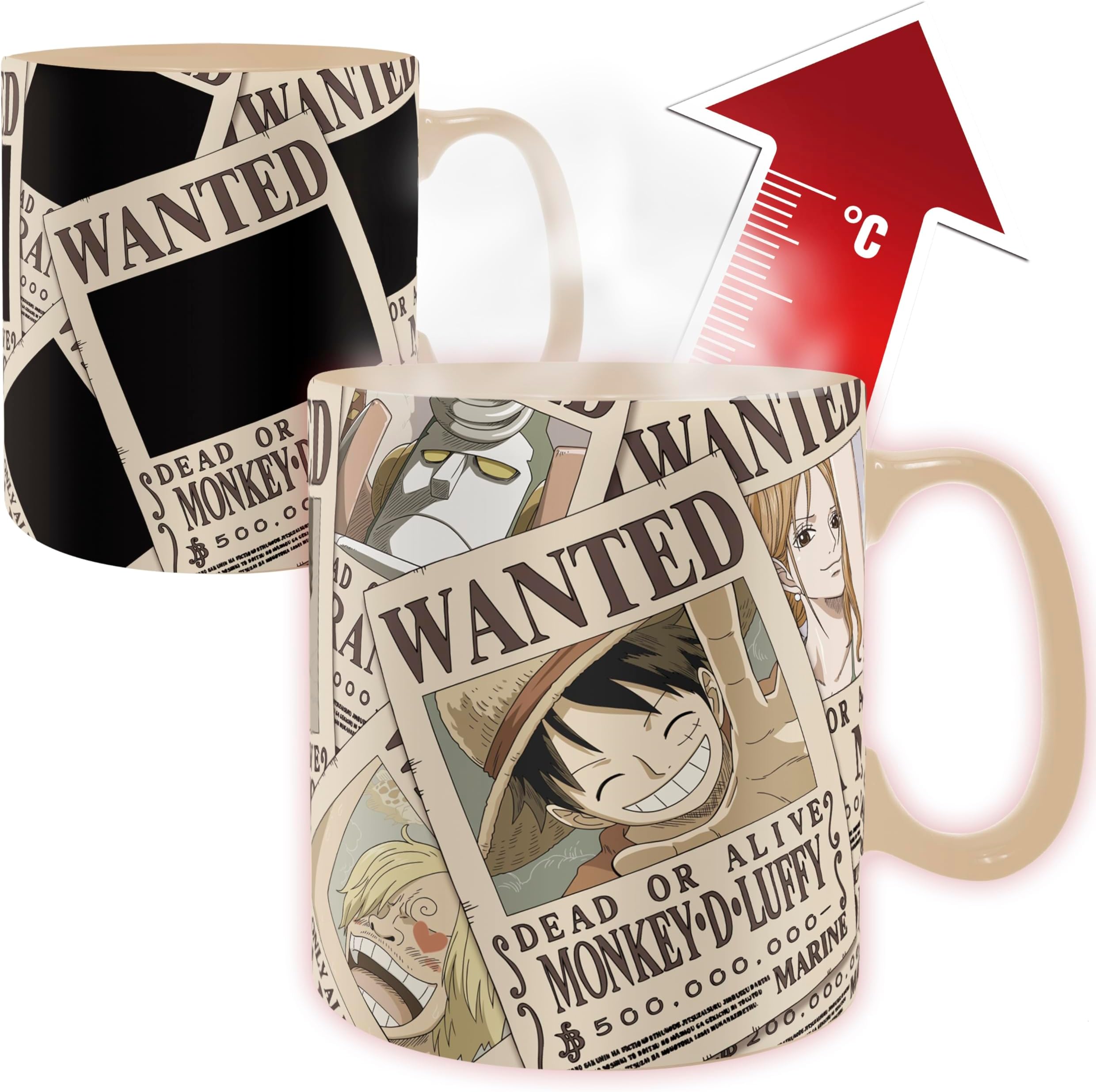ABYstyle One Piece Wanted Heat Change Mug
