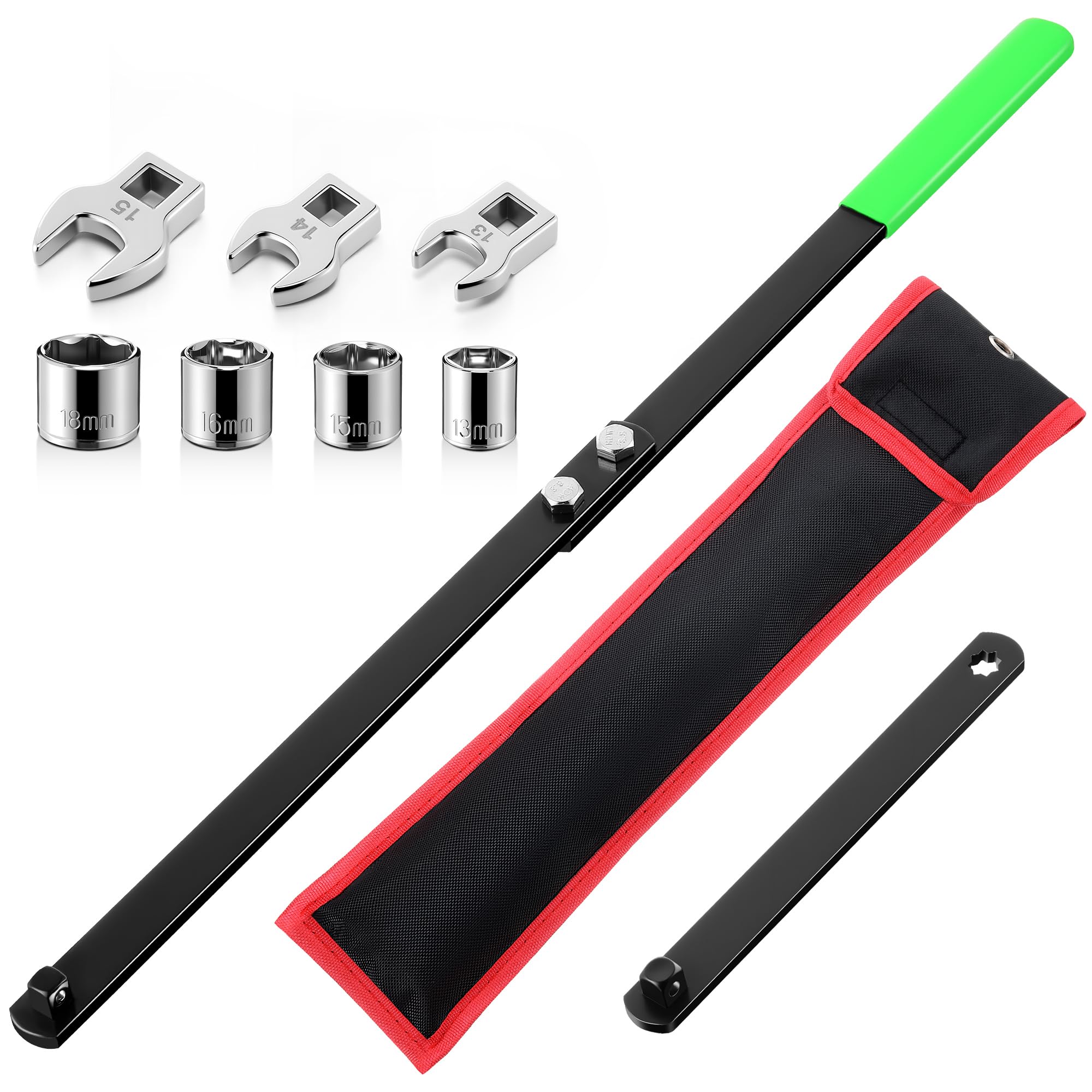 Meonum Universal Serpentine Belt Tool Kit, Tensioner Wrench(Green)