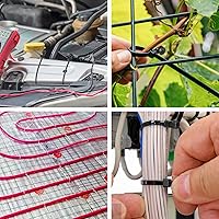 Vista 3 de Paquete de 300 bridas negras con orificio de montaje para tornillo, correas de cremallera resistentes de 90 libras para montaje, diseño profesional