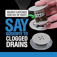 Vista 2 de TubShroom, la ducha revolucionaria con tubo protector de cabello receptor/filtro/atrapar