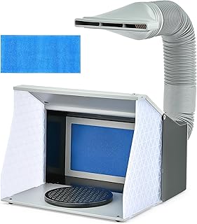 CO-Z Airbrush Spray Booth with Dual Fans & 4 LED Lihts, Folding Painting Booth