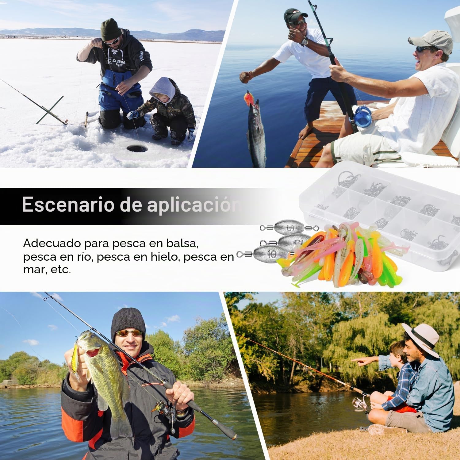 134 Piezas Kit de Plomos Pesca Plomos de Pesca Surfcasting con Giratorio Plomo Pescas Kit De Plomo de Pescas 5/10/15/20/30/40/50/60g