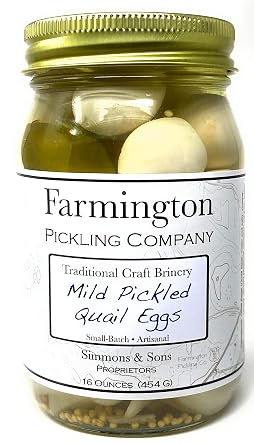 Pickled Quail Eggs Mild - 16 Ounce Jar