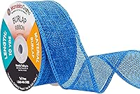 Vista 74 de Mandala Crafts Cinta de arpillera turquesa con alambre de 1 pulgada de ancho para manualidades, rollo de 10 yardas de cinta rústica de arpillera