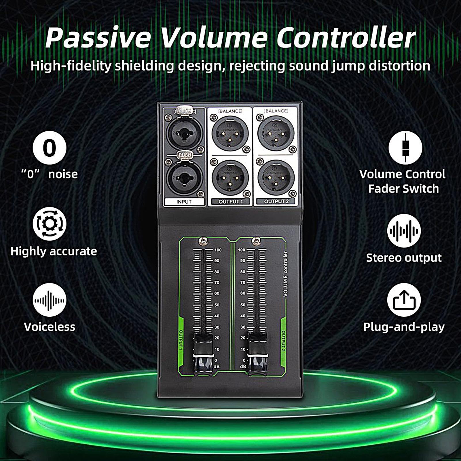 Contrôleur de moniteur de studio, contrôle passif du volume Passiver