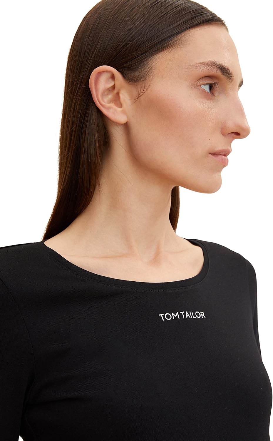 TOM TAILOR Denim Camiseta De Manga Larga Con Cordones Para Mujer