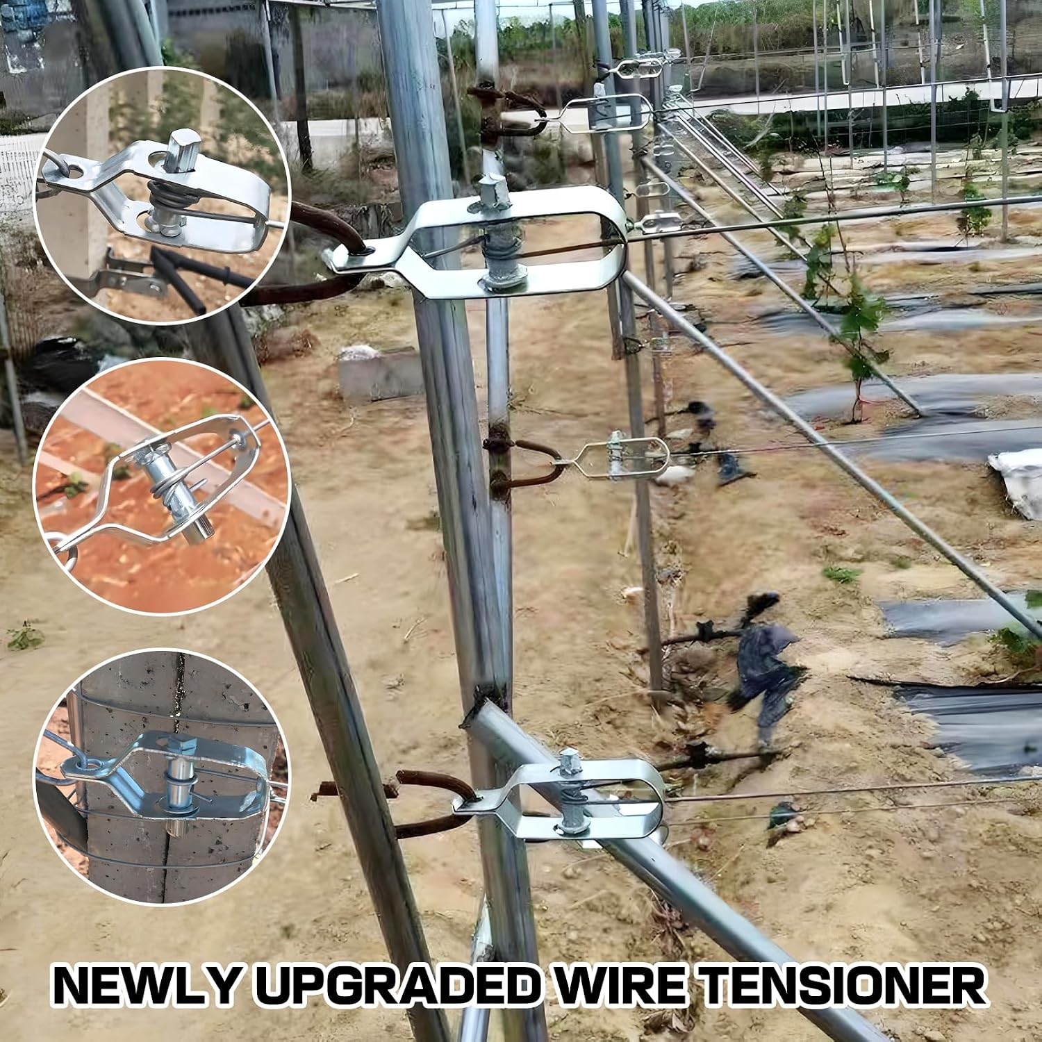 Wire Tensioner, All-Steel Wire Tightener, Heavy Duty Fence Tensioner-14PCS image 5