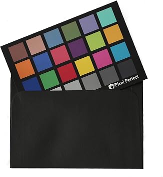 Pixel Perfect Camera Colour Correction Card 4x6 for Photo and Video - Reference Tool Grey Card Target White Balance Exposure Temperature Colour Calibration Chart, Set of 2