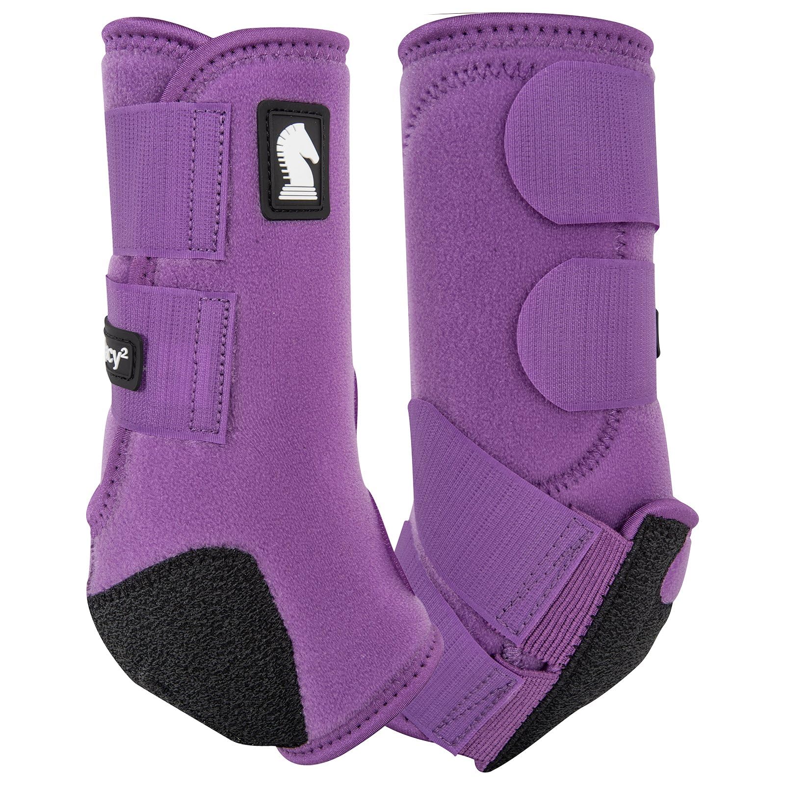 Classic Equine Legacy2 Support Boots, Front (Violet Purple, Large)
