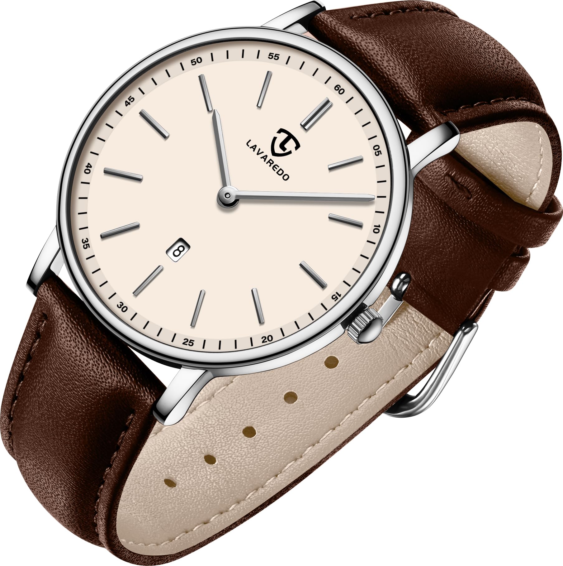 BEN NEVIS Watch, Mens Watch, Minimalist Fashion Simple Wrist Watch Analog Date with Leather Strap