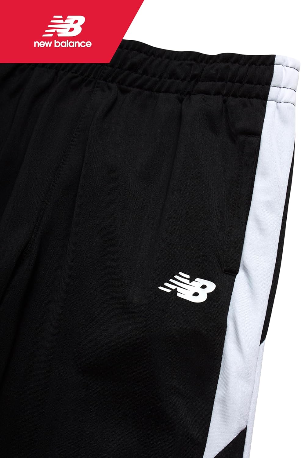 New Balance Boys Jogger Set - 2 Piece Athletic Jersey Graphic Long Sleeve Shirt and Tricot Jogger Sweatpants for Boys (8-16)
