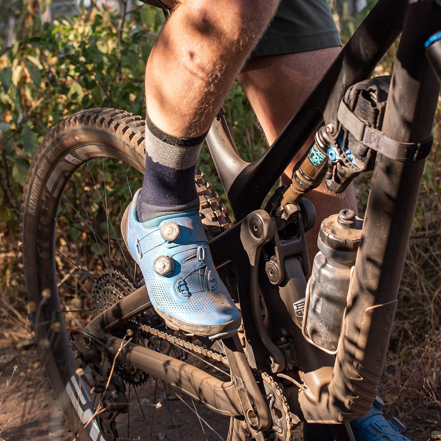 SNEK Pedal Faster 7" Cuff Merino Wool Socks | Moisture-Wicking, Breathable, Odor-Resistant Cycling & Hiking Socks