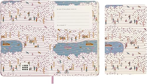 Miniatura 7 de Moleskine Sakura - Juego creativo de edición limitada, cuaderno y lápices, tapa dura, grande (5 x 8.25 pulgadas), lisoen blanco, floral, 176 páginas