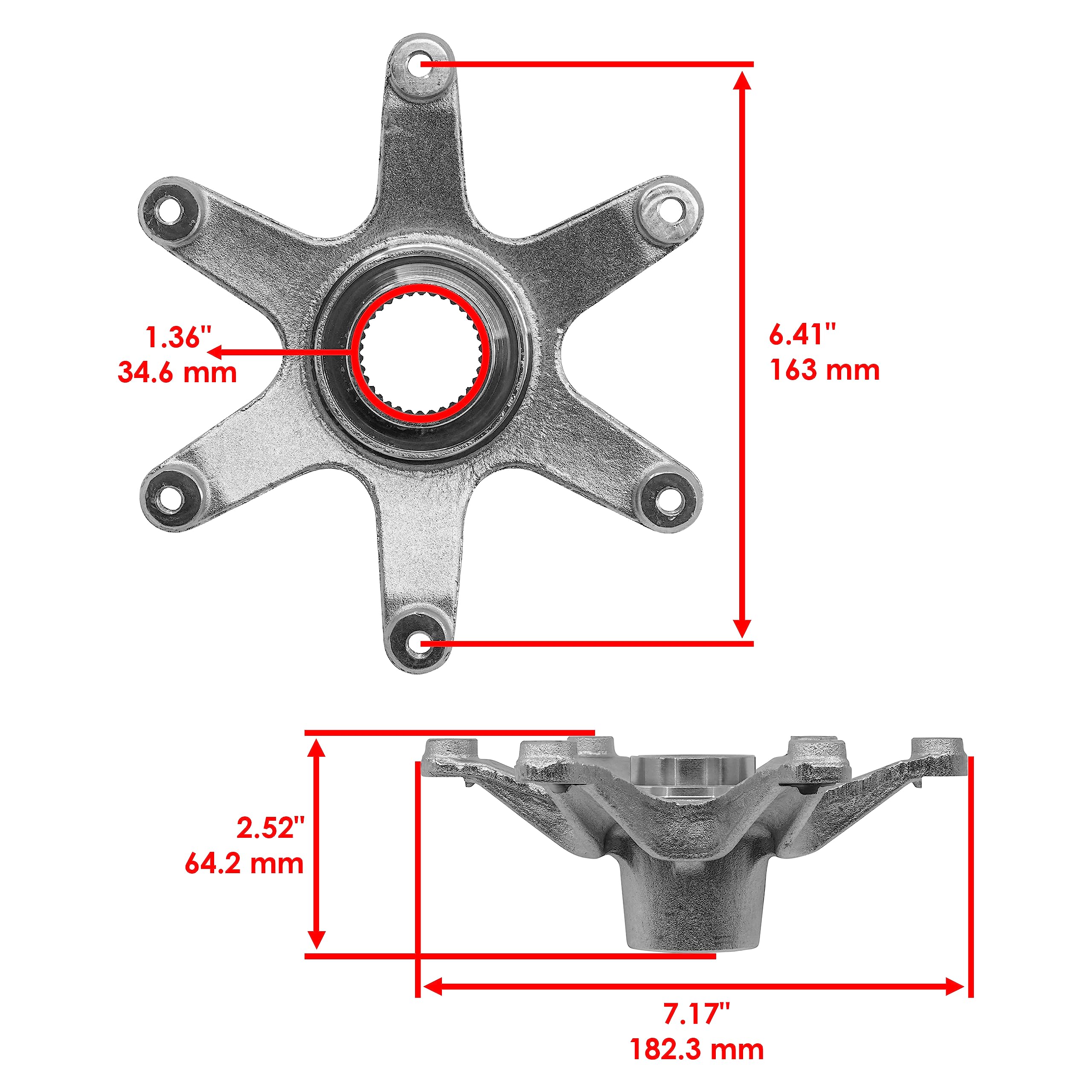 Banshee Drag Axle Banshee Yamaha Rear Axle Bearing Carrier Housing Hub ...
