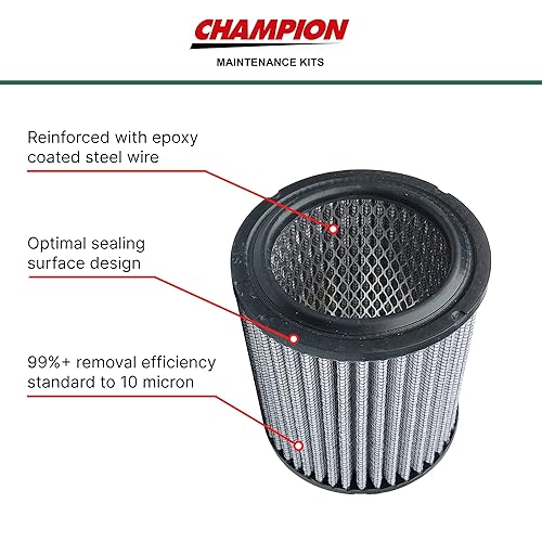 Miniatura 4 de Gardner Denver Champion R-Series Kit de mantenimiento de aceite sintético para compresor de aire (para uso con bombas de compresor R40)