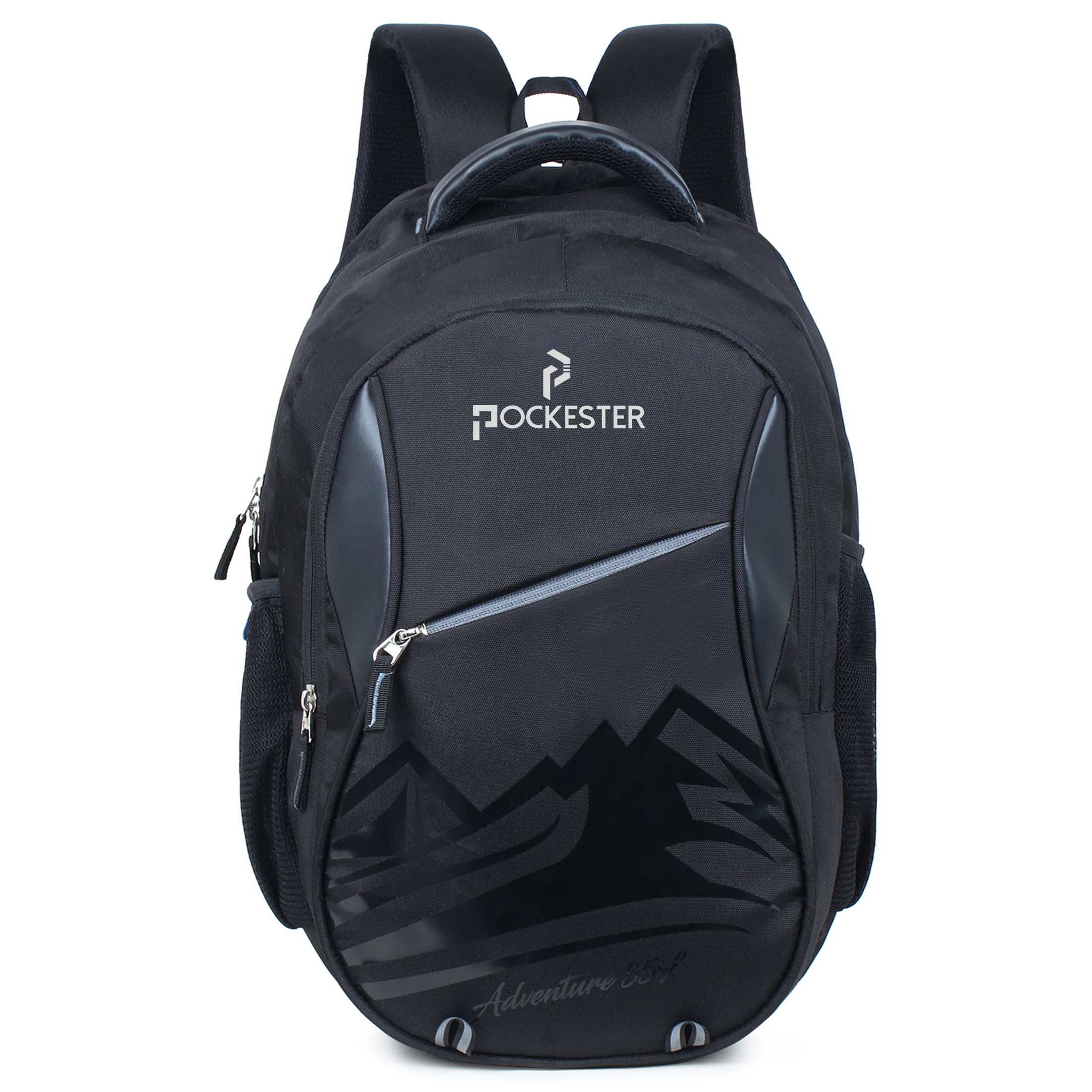 Pockester Large 35 L Laptop Office College Unisex Backpack with rain Cover (Compatible with 15.6 inch laptops) (Black) (B0C43FYKZT) Amazon Price History, Amazon Price Tracker