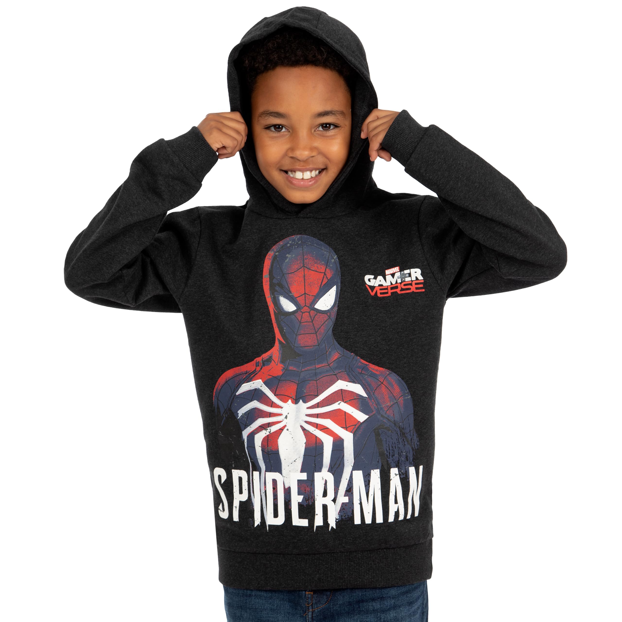 Marvel Felpa Spiderman Bambino | Felpa con Cappuccio Spider-Man | Maglione Ragazzo