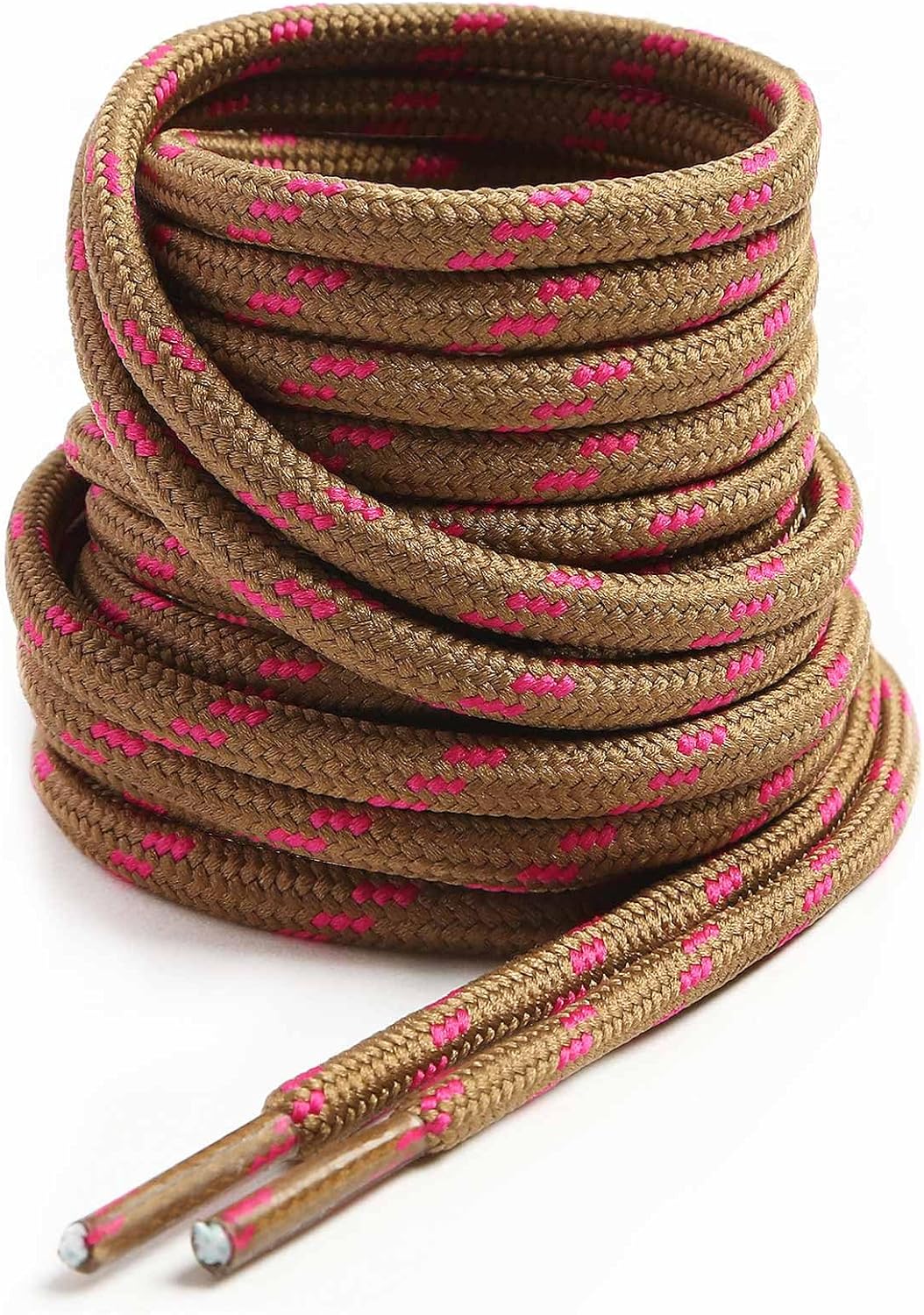 VSUDO Round Shoe Laces for Hiking Boots, 5/32 Inch Shoestrings for Outdoor Work Shoes, Thick Climbing Shoelaces for Boots