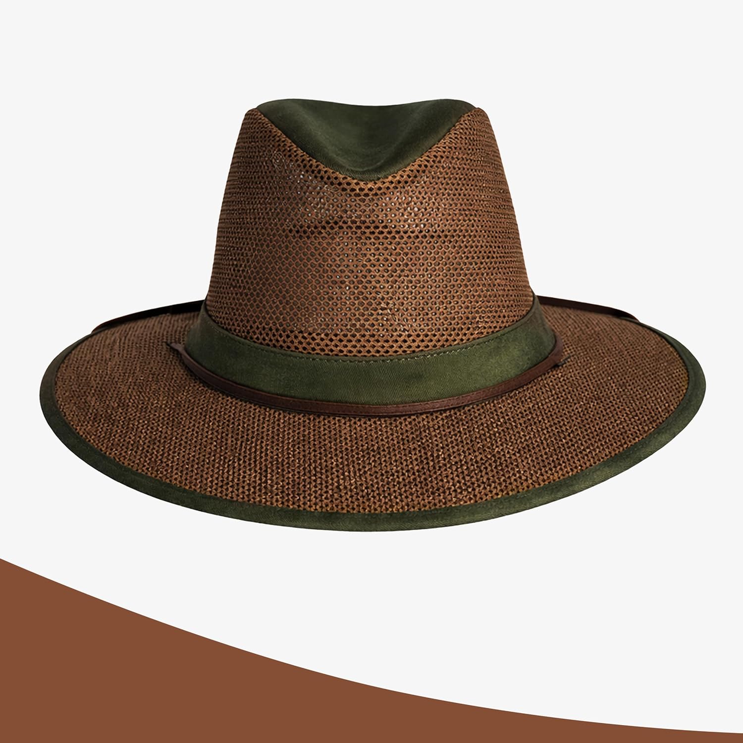 Henschel Hats Aussie Breezer Original - Wide-Brim Sun Hat for Men with Adjustable Chin Cord | Perfect Men's Summer Hat Distressed Gold - Image 3