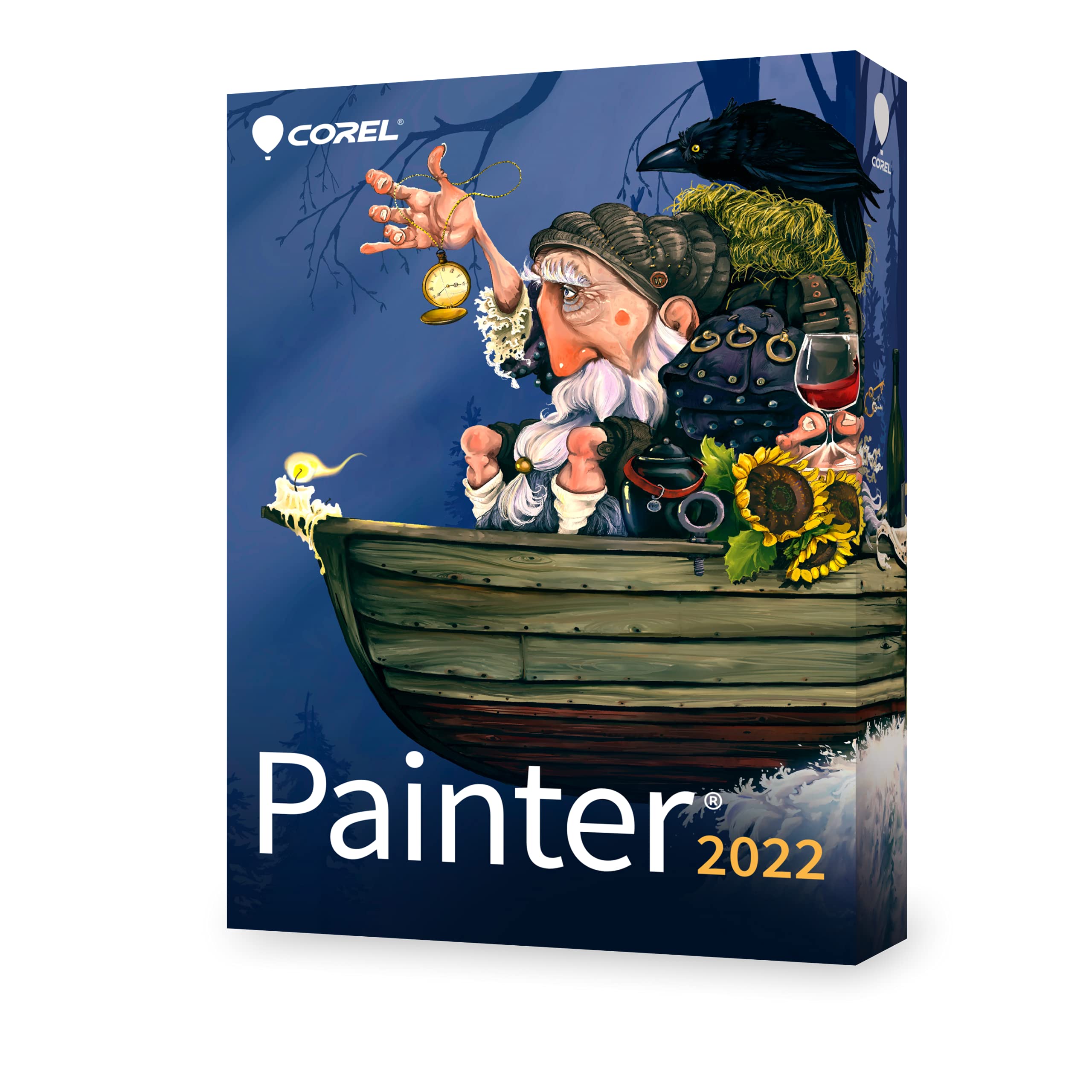Corel Painter 2022 Standard | Software-Programm für digitale Kunst Illustration, Concept Art, Fotokunst und Malerei | 1 Windows/Mac Gerät |Dauerlizenz | Code [Kurier]