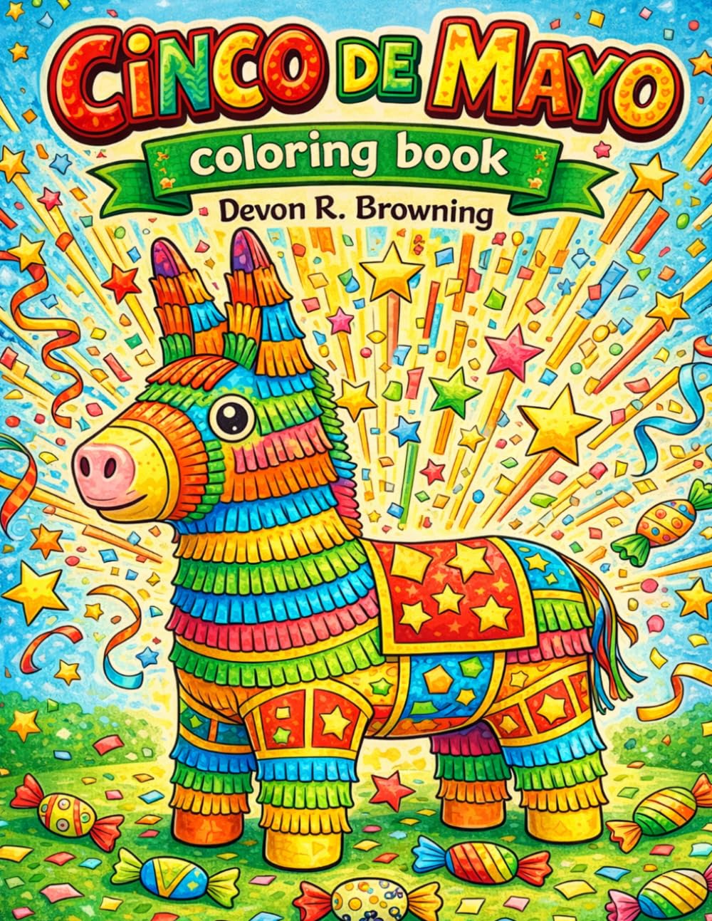 Cinco de Mayo Detailed Coloring Book for Adults and Kids: A Fun & Festive Celebration of Beautiful Culture, Fun Patterns, and Happy Creativity