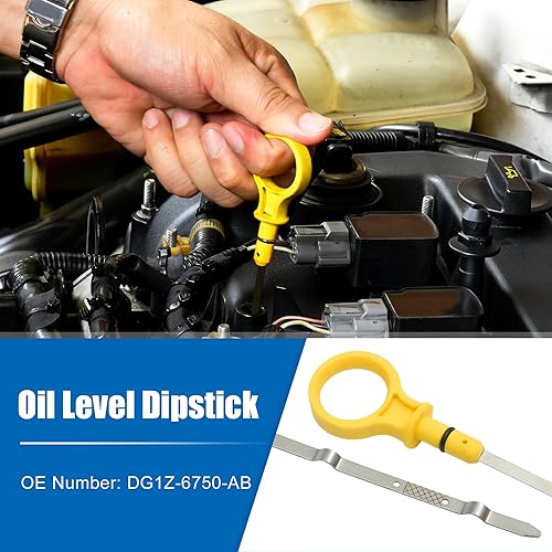 Miniatura 3 de X AUTOHAUX Varilla de nivel de aceite de motor para Ford Explorer Base Limited Platinum Sport XLT 3.5L V6 No.DG1Z-6750-AB 1 unids