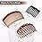 24 Pieces French Hair Side Combs Set Plastic Twist Comb Hair Clip Combs Accessories for Girls Women (9/11 /23 Teeth Side)