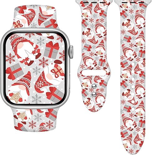 Holiday - Correa de reloj compatible con Apple Watch Band de 1.496 in, 1.575 in, 1.614 in, 1.654 in, 1.732 in, 1.772 in, para mujeres y hombres,