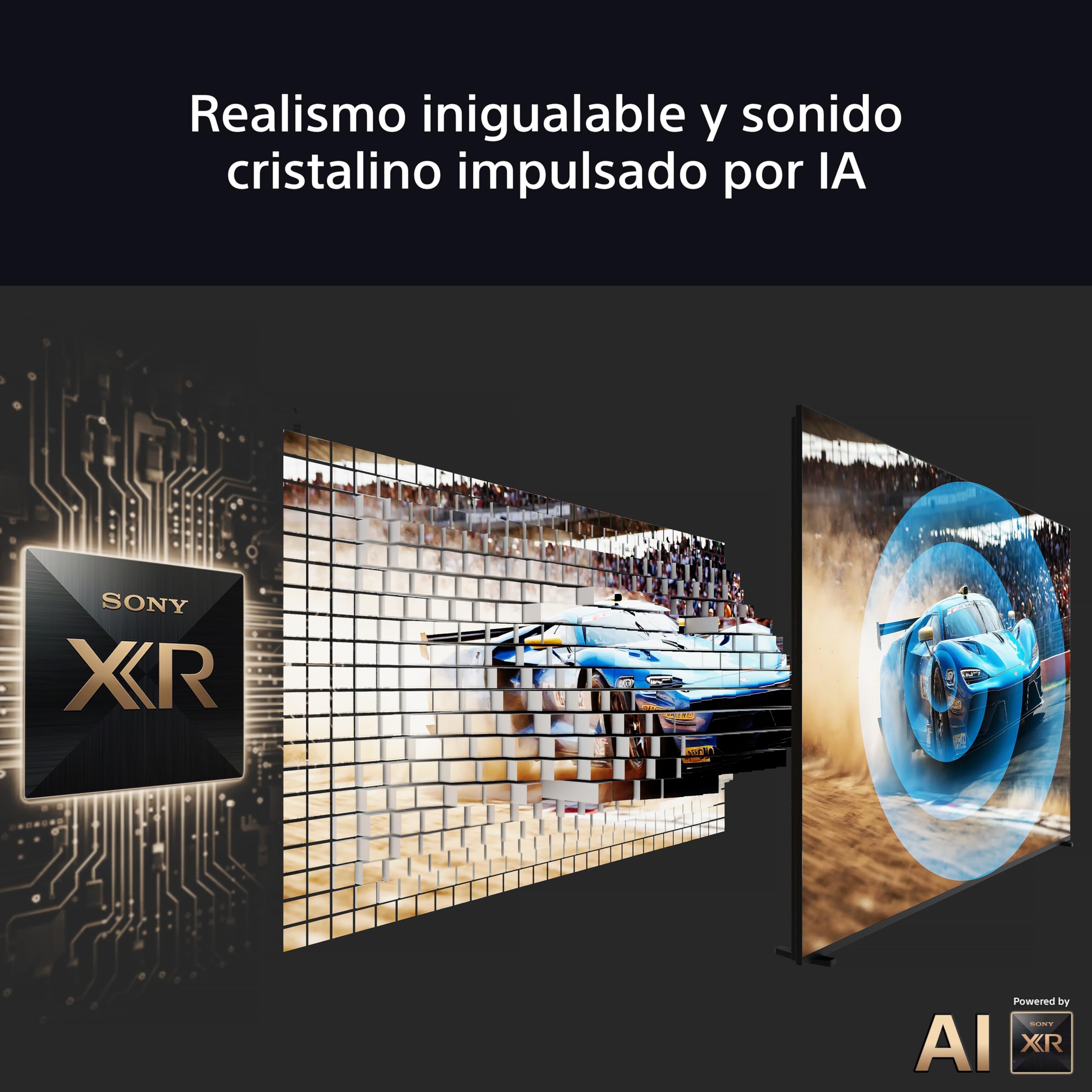 Sony BRAVIA 5, Mini LED 55 Pulgadas, Procesador XR con IA, Acoustic Multi-Audio, Dolby Vision/Atmos, IMAX Enhanced, Google TV 2025, Apple AirPlay 2, Eco Dashboard 2, Menú Gaming, 55"