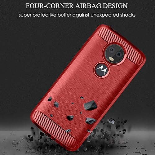 Miniatura 3 de Asuwish Funda protectora para Moto E5 Plus E 5 Supra con protector de pantalla y accesorios de celda de TPU suave delgada y suave, Motorola E5+