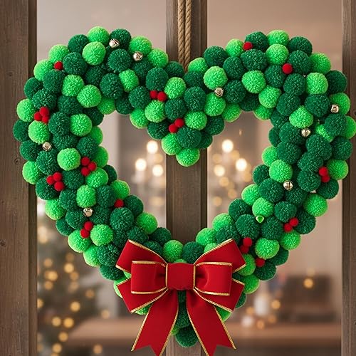 Miniatura 90 de Caydo [400 piezas] - 300 pompones surtidos de 1 pulgada con 100 pompones multicolor para artes y manualidades para niños, decoración de manualidades