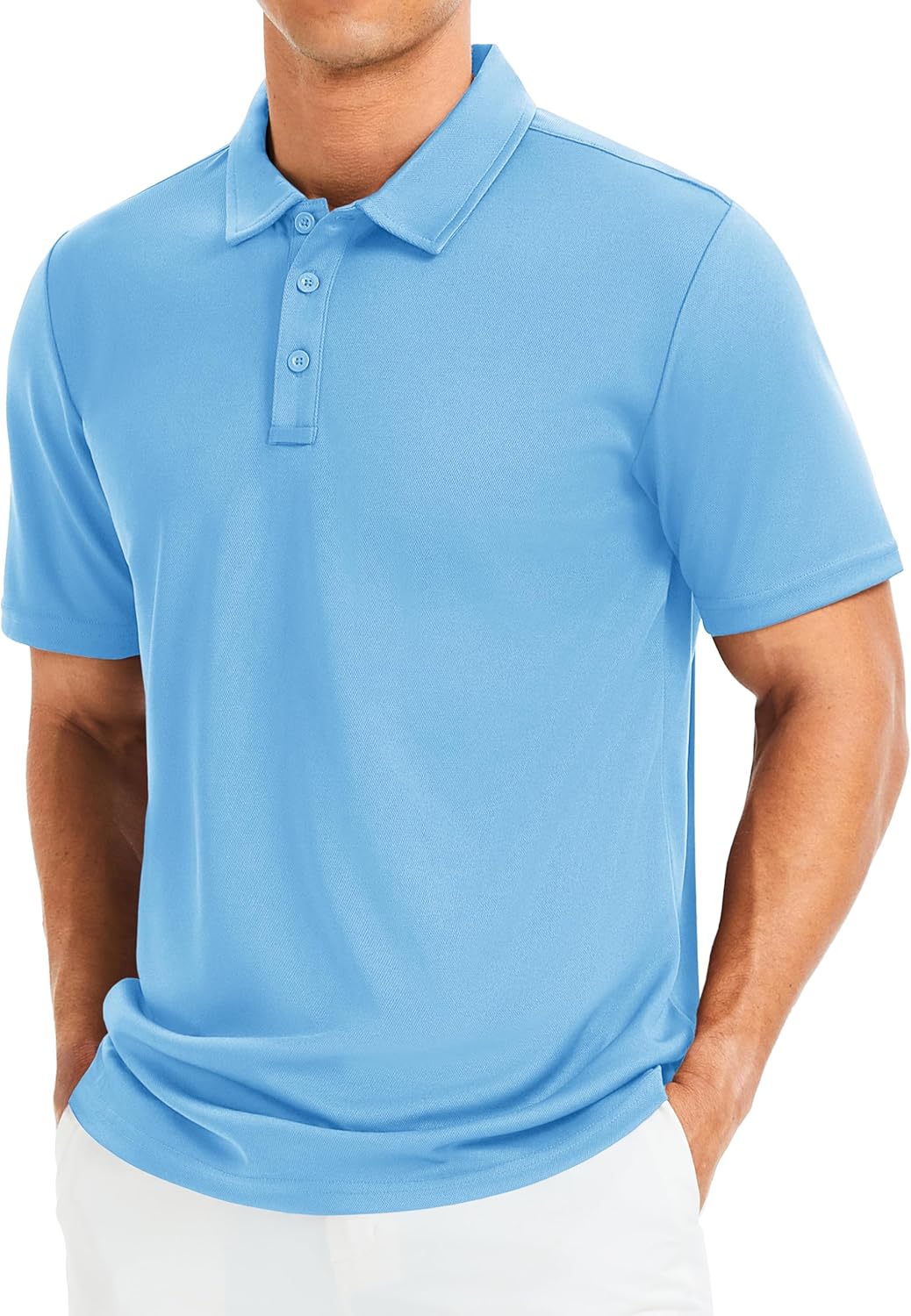 MAGCOMSEN Men's Polo Shirts Short Sleeve Golf Quick Dry Collared Moisture Wicking Athletic Performance Polos - Image 2